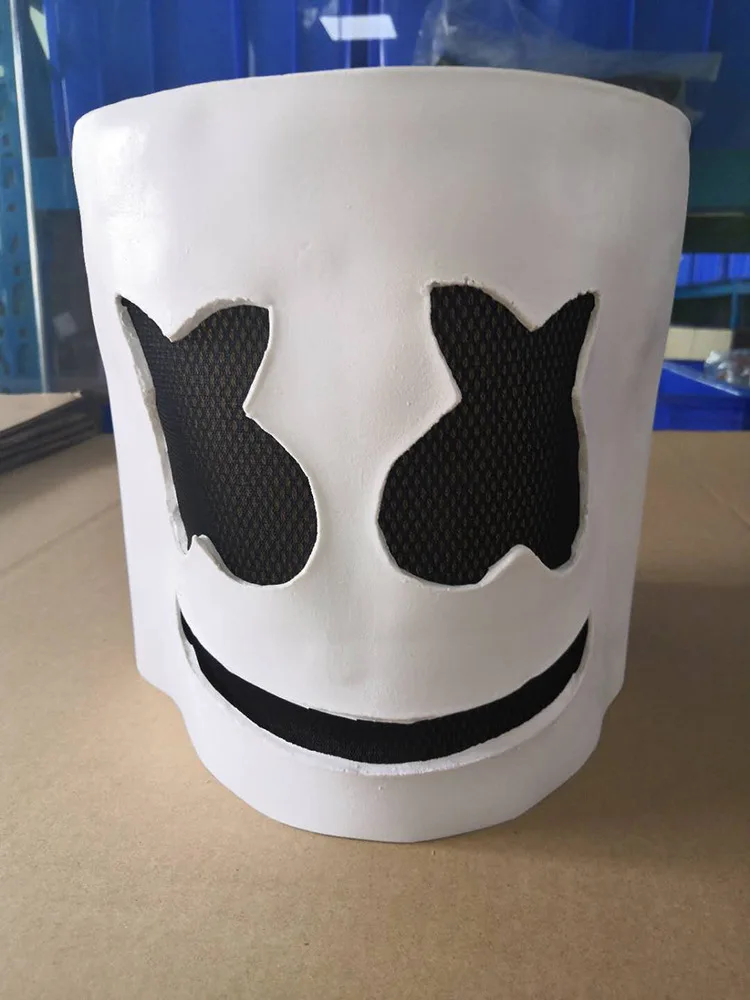 EDC электрическая Маргаритка карнавальный костюм реквизит латекс DJ Marshmello маска для Хеллоуина, карнавала, Рождества Маскарадная маска для вечеринки Косплей