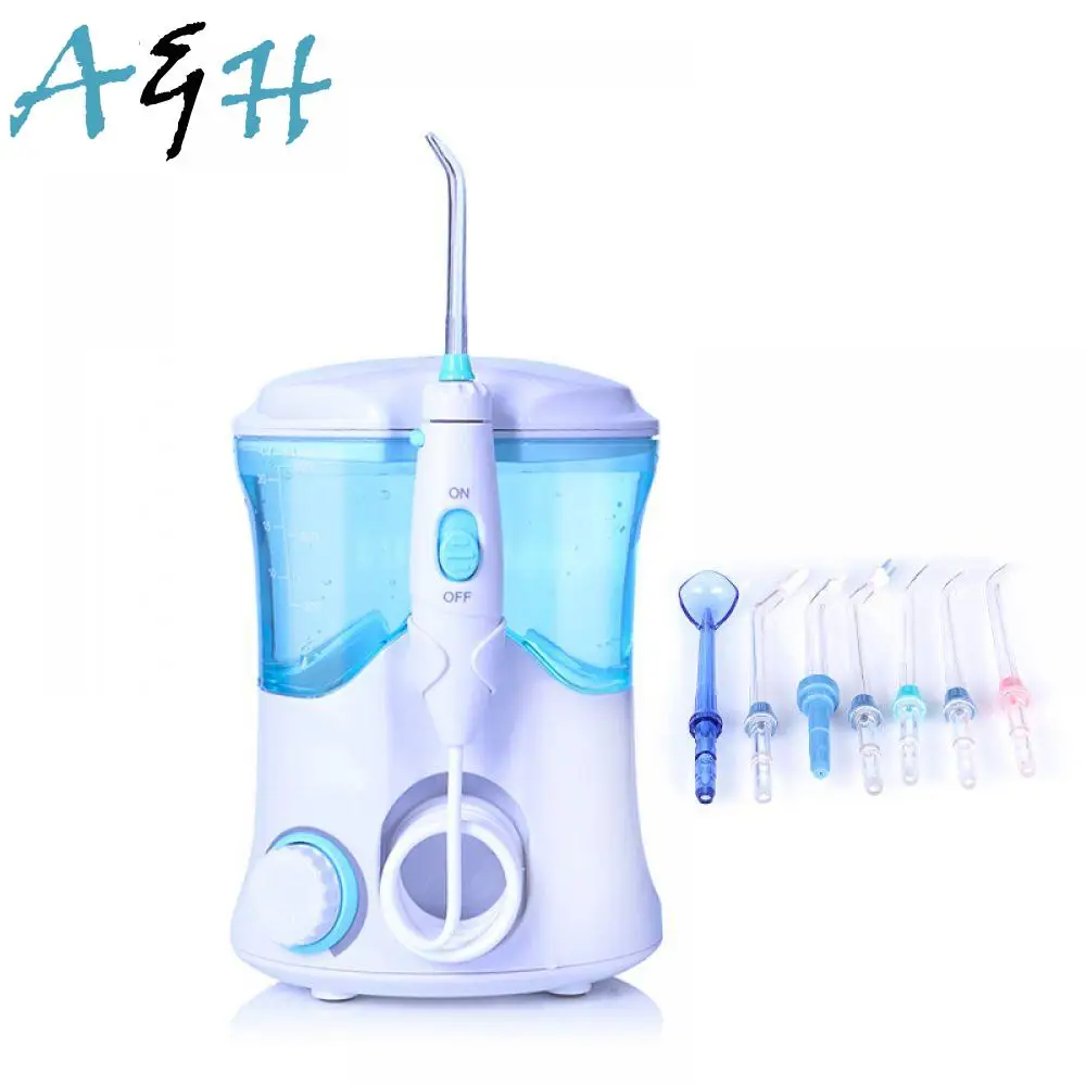 

600ml Oral Tips Flosser Irrigator Family Capacity FDA For Electric FC-169 Flosser 7 Oral With Hygiene Dental Water