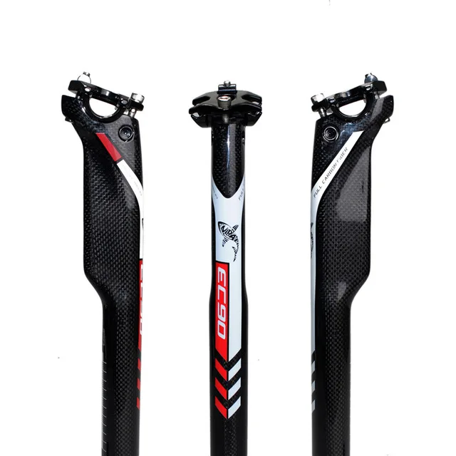 MTB углеродное волокно кожа EC90 волокно велосипед набор 3 к плоскому подъемному рулю+ стволовых+ подседельный штырь MTB горный велосипед части - Цвет: 11