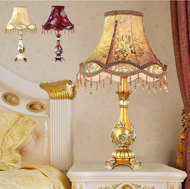 Buy 2015 new Luxury vintage simple european table lamp