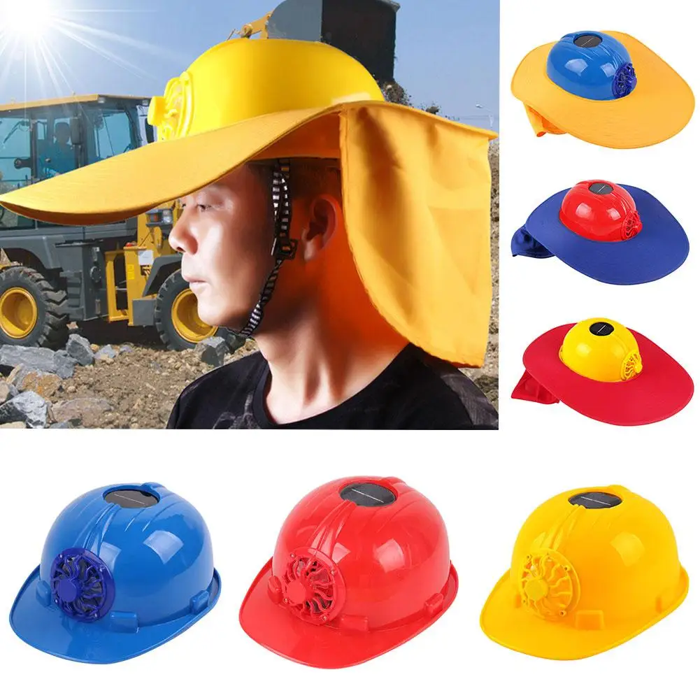 

super Solar Power Cooling Fan Safety Helmet Outdoor Workplace Protective Cap Hard Hat