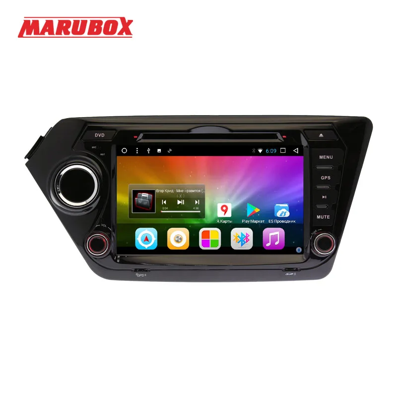 Штатная магнитола для Kia Rio,K2 2010-,Marubox 8A200DT3, Android 7.1,Четырехядерный процессор Allwinner T3 1.2Ghz,Радио чип TEF6686,Оперативная 2GB,Встроенная 32GB,DVD,навигация,BlueTooth,Поддержка кнопок на руле