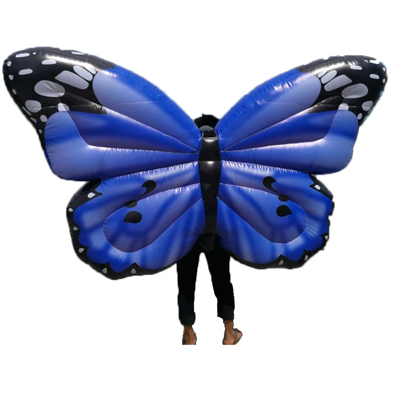 

2019 Fancy Inflatable Butterfly Colorful Costume Halloween Adult Kid Party Suit Inflatable Clothing Children Christmas Costumes