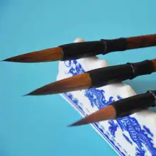 3 шт./упак. кисточка для китайской каллиграфии Weasel кисти для рисования ручка живопись поставка художественная картина маслом