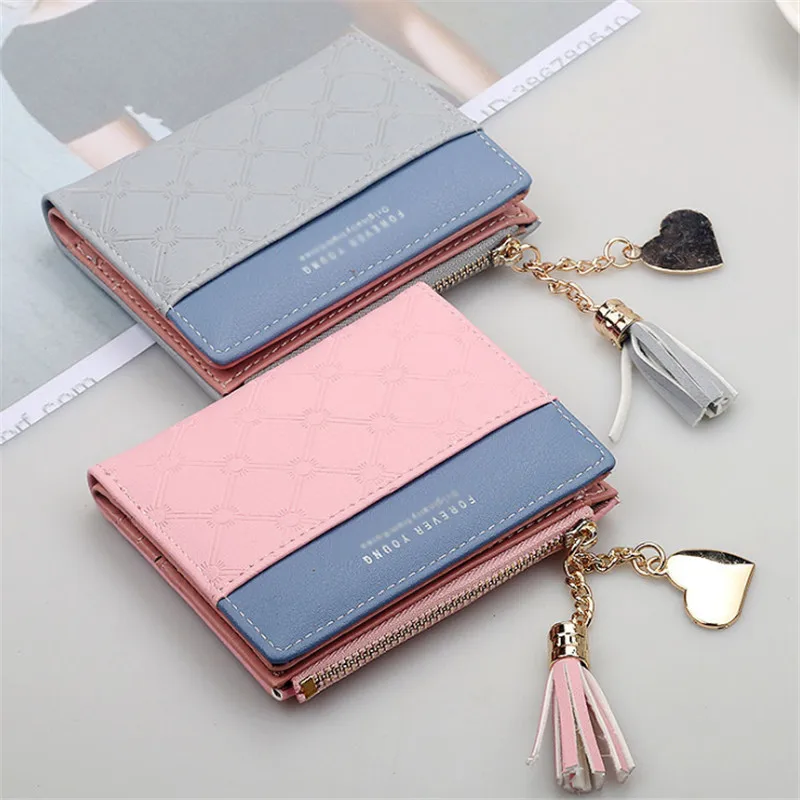 

New 2019 1Pc Women's Cute Fashion Purse Zipper Wallet Coin Card Holder Soft Leather Phone Card Female Clutch Money Bags Purse