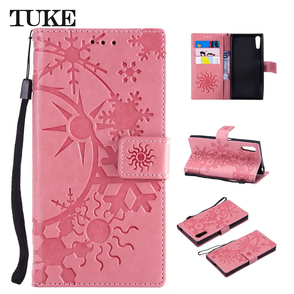 

TUKE Wallet Case For Sony Xperia XZ Case Leather Flip Cover for Sony Xperia XZ F8331 Cover Shell