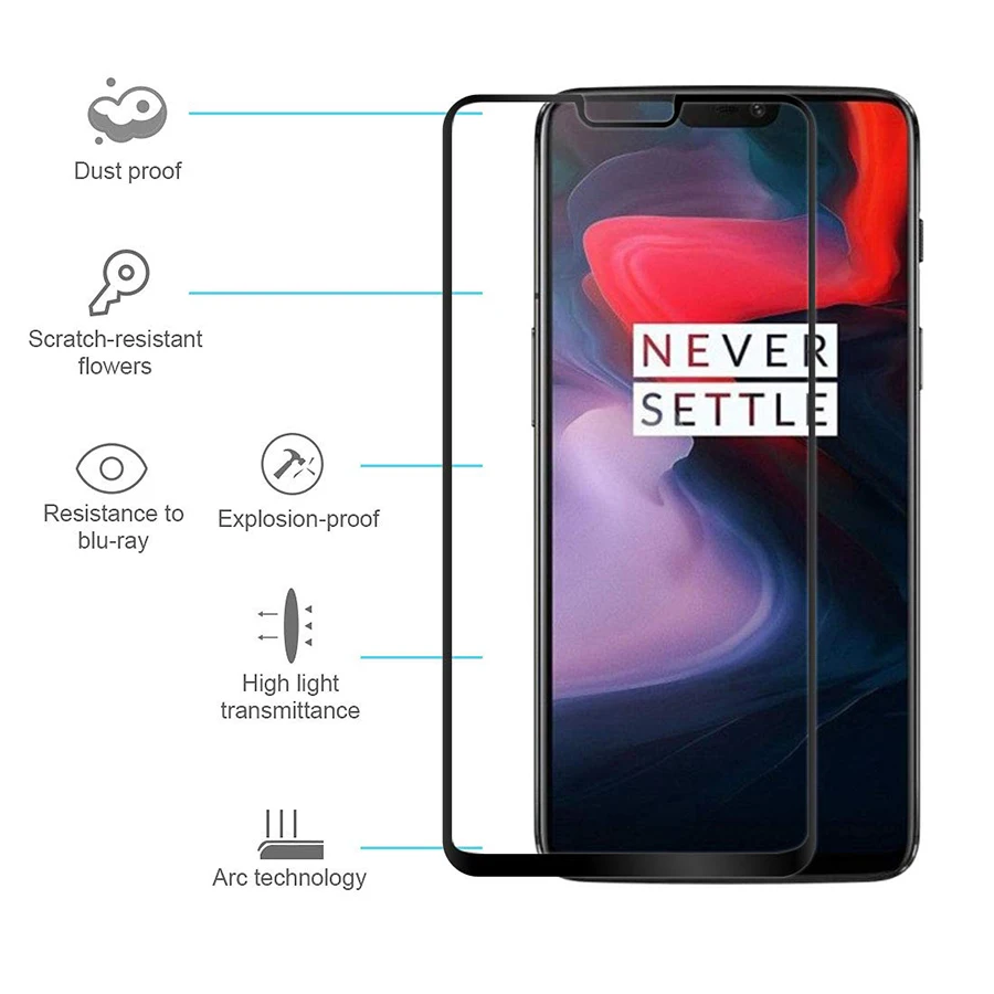 VALAM полное клеевое закаленное стекло Защита экрана для Oneplus 6 6T 5 5T покрытие 7 oneplus pro