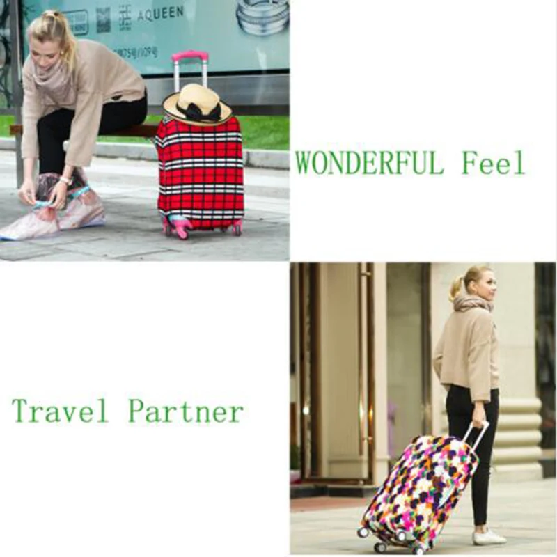 Travel case protection elastic trunk cover trolley case printing dust cover travel accessories for 18 to 30 inch cabinet Travel case protection elastic trunk cover trolley case printing dust cover travel accessories for 18 to 30 inch cabinet