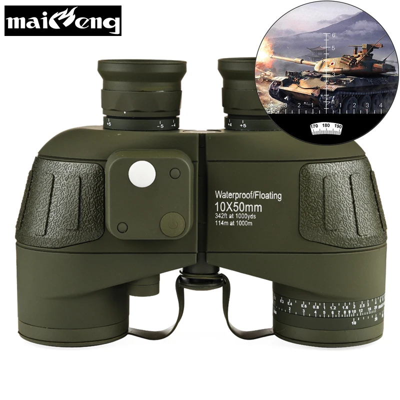 روسيا العسكرية HD 10X50 مناظير Lll للرؤية الليلية مرات عالية تلسكوب جودة قوية للماء مع بوصلة رقمية روسيا العسكرية HD 10X50 مناظير Lll للرؤية الليلية مرات عالية تلسكوب جودة قوية للماء مع بوصلة رقمية