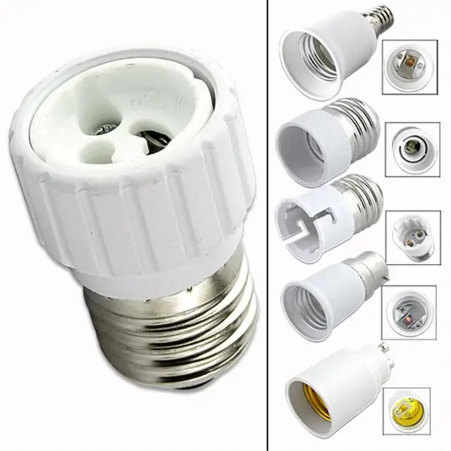 B22 E14 E27 Gu10 Base Socket Adapter Converter Holder For Led B22 E14 E27 Gu10 Base Socket Adapter Converter Holder For Led Light Lamp Bulbs