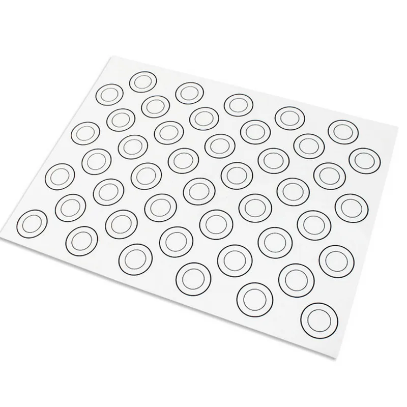 Aomily Silicone Dough Mat Bakeware 40*30cm Macaron 44 Circles Pastry Oven Pasta Tool Baking Sheet Tray Liner Mat Cake Pad