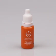 2 шт оранжевые пигменты татуировки для бровей губ Перманентный макияж чернила татуировки микропигмент косметические чернила для татуировки