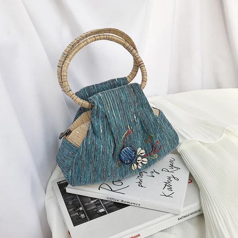 

Female Tote Bags For Women 2019 High Quality Canvas Embroidery Luxury Handbags Designer Sac A Main Ladies Han Bag Shoulder Bag