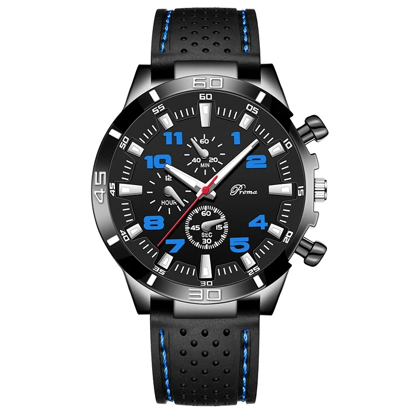 

PREMA Luxury Brand Men Watches Men's Sports Chronograph Quartz Watch Men Multiple Colour Available Sport Military Wrist Watch