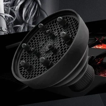 

100% Brand New Fashion Hairdryer Diffuser Cover Lightweight Foldable Silicone Hood Blower Hairdressing Salon Curly Styling Hair