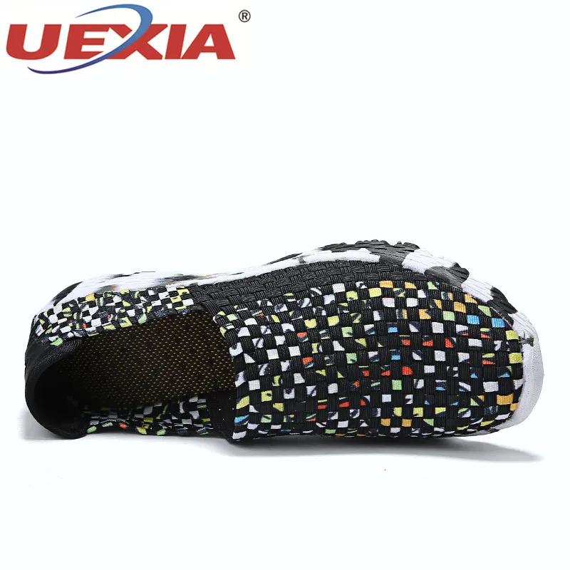 Plates Uexia Coloré Slip Blue Chaussures Femmes green Appartements Tissé Hommes on Sur black Occasionnels Espadrilles enfant Mocassins Slip Parent D'été QBotrhCxds