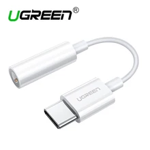 Ugreen usb type c до 3,5 мм разъем для наушников адаптер aux аудио кабель конвертера для huawei P30 pro P20xiao mi 9 8 6 mi x2 oneplus 7