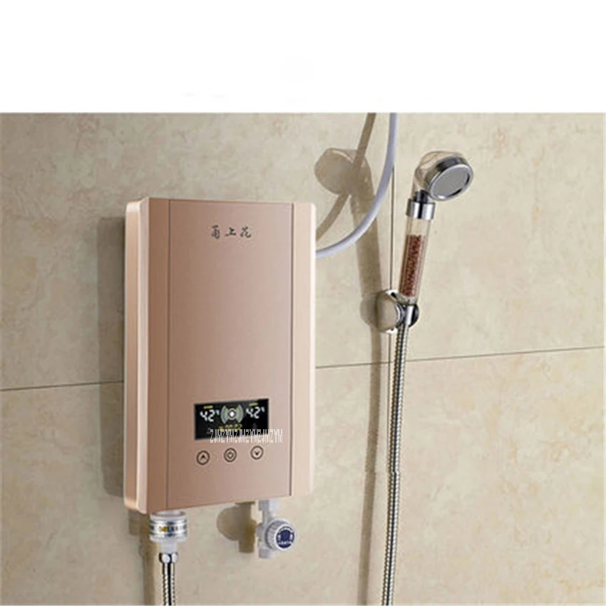 Ysh S Instant Electric Water Heater Shower Bath Shower Thermostat Small Wall Mount V Hz