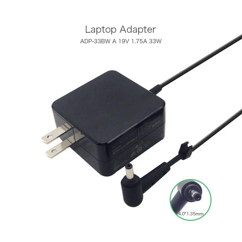 19V 1.75A 33W Power AC Adapter Charger for ASUS Vivobook X201E X202E Q200E ADP-33BW A EXA1206EH EXA1206CH EXA1206UH US Plug