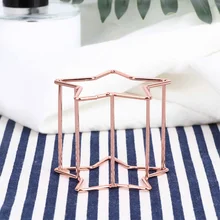 1 шт. розовое золото макияж губка держатели косметический Puff Дисплей Стенд губка в форме звезды яйцо держатель кронштейн пуф для макияжа поддержка