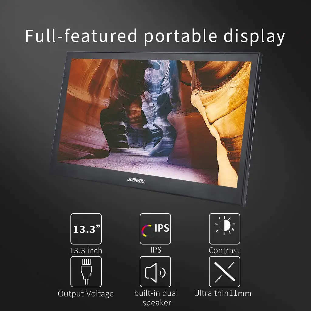 13 3 &quotFull HD 2560X1440 ips экран HDMI PS3 PS4 X360 10 1&quot 2K type C lcd Портативный монитор для Raspberry Pi Wins 7