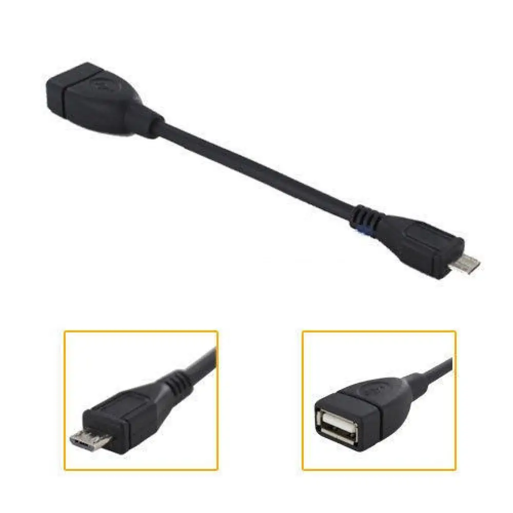 

Micro USB 2.0 A Female to B Male Converter OTG Adapter Cable Black Short Mini For Samsung HTC LG