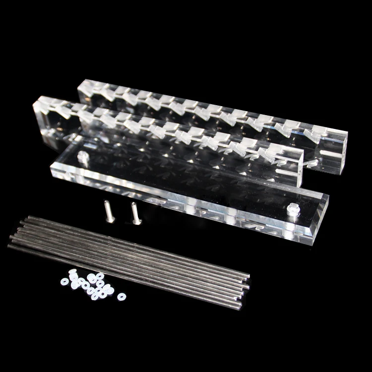 White / Clear Solid Acrylic Rondelles Rack Charm Pandora Beads Display Stand Holder European Bracelet Jewelry Organizer Showcase