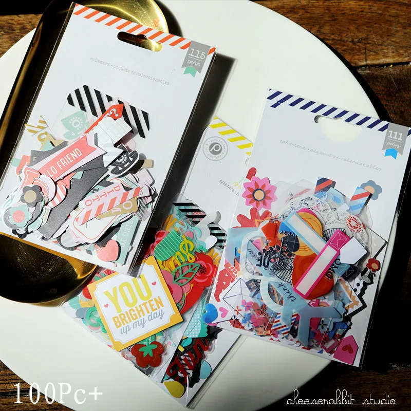 

KLJUYP 1set Colorful Paper Die Cuts for Scrapbooking Happy Planner/Card Making/Journaling Project