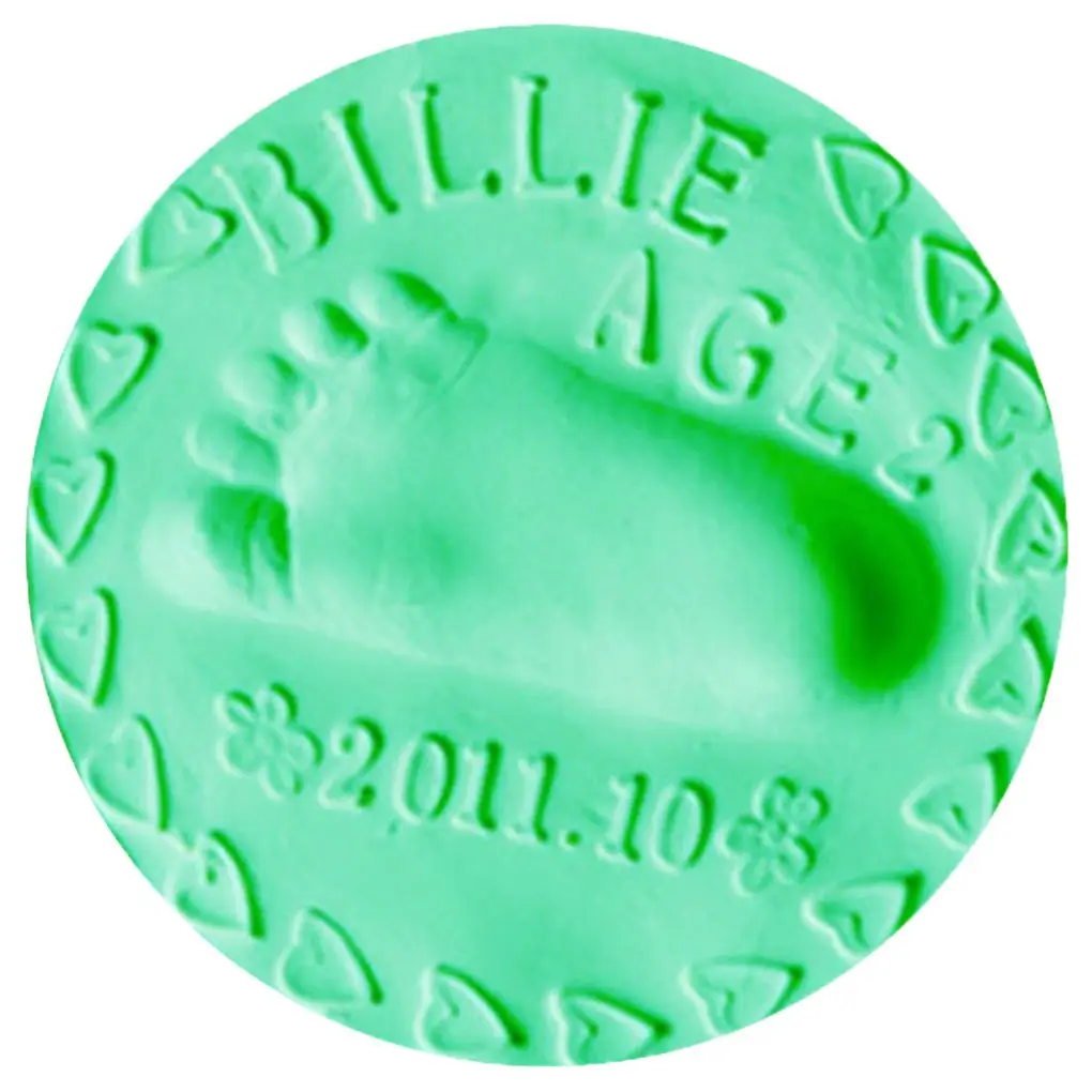 Портативный 1 шт. отпечаток руки ребенка ноги глина руки чернила для ног DIY ремесло подарки - Цвет: green