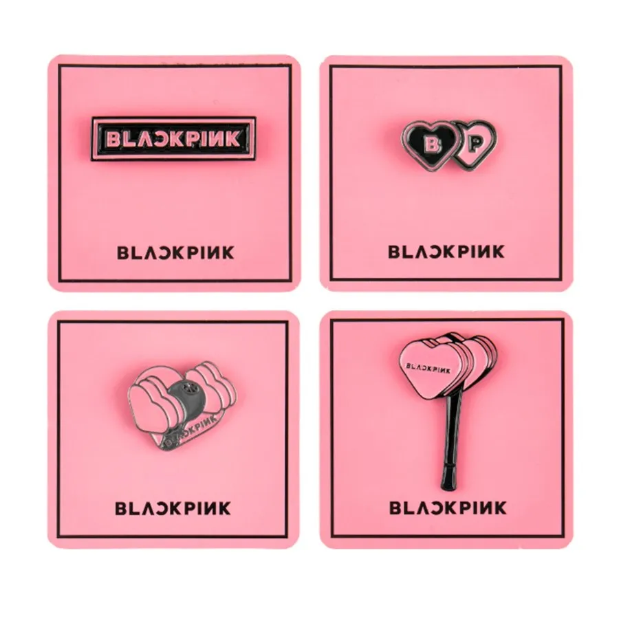 Kpop Blackpink Lightstick Style Cute Metal Badge For Clothes Hat