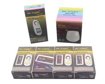 

WiFi Controller led mi light hub+ RF touch 4 Zone remote+4pcs 2.4G Controller for LED Strip RGB RGBW RGBWW 12V-24V Free ship