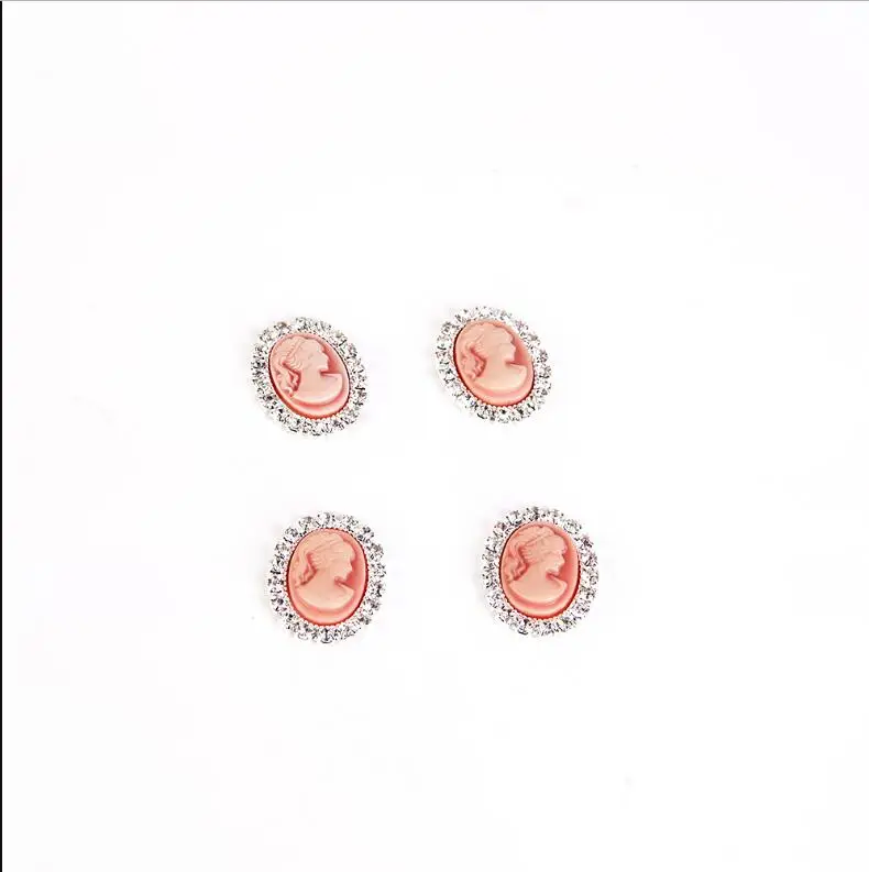 David accessories 20*25 мм Хрустальные пуговицы, 10 шт, сделай сам DIY бигуди для волос луки материалы, своими руками свадебные украшения, 10Y47763 - Цвет: 10Y4776316
