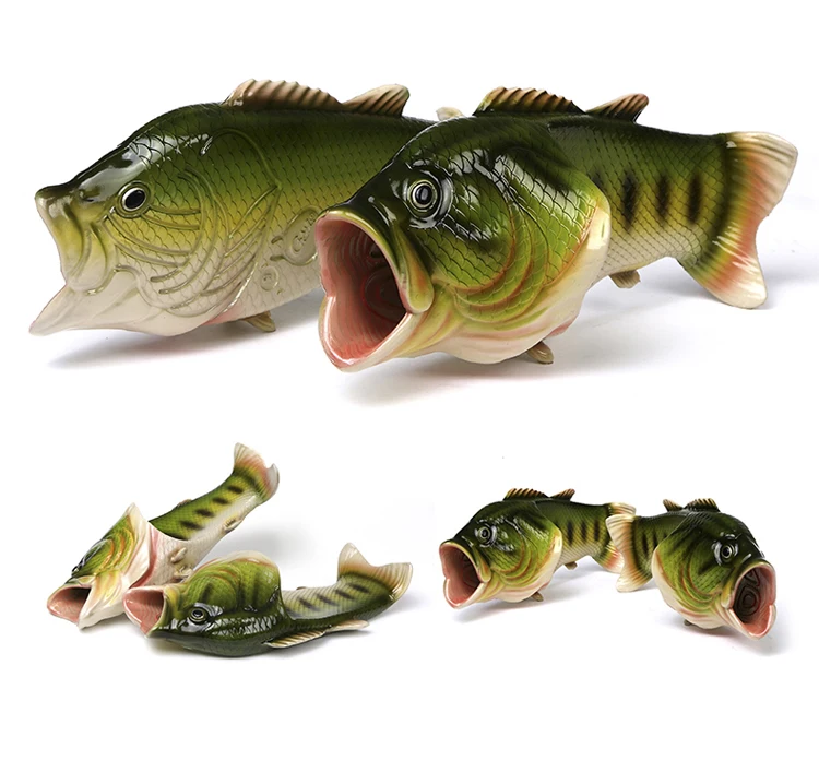 mens fish slippers