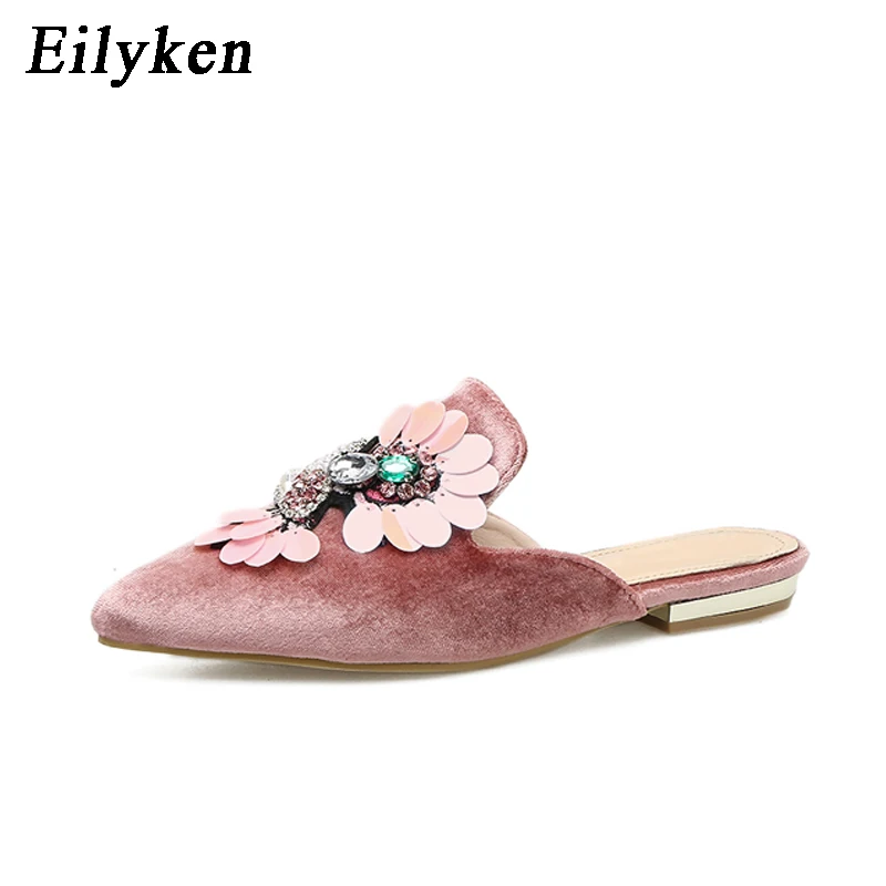 

Eilyken 2018 Summer Fashion Design Women Flats String Bead Pointed Toe Women Loafers Flats Shoes size 35-40