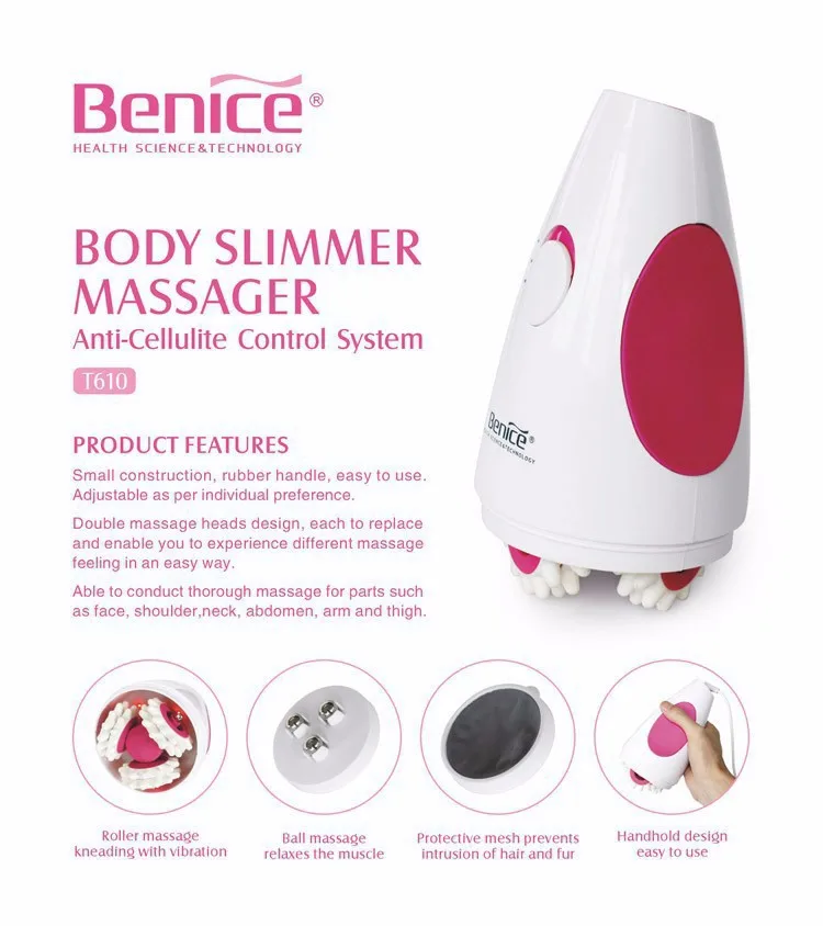 Benice Massage Slimming Machine Anti Cellulite Restore Skin Firmness Small Construction Rubber Handle Individual Beauty Tool-2