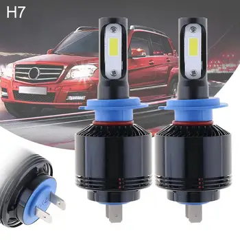 

72W H7 8000LM 6000K All-In-One without Line LED Car Headlight Kit High/Low Beam Bulbs Automotive LED Headlamps