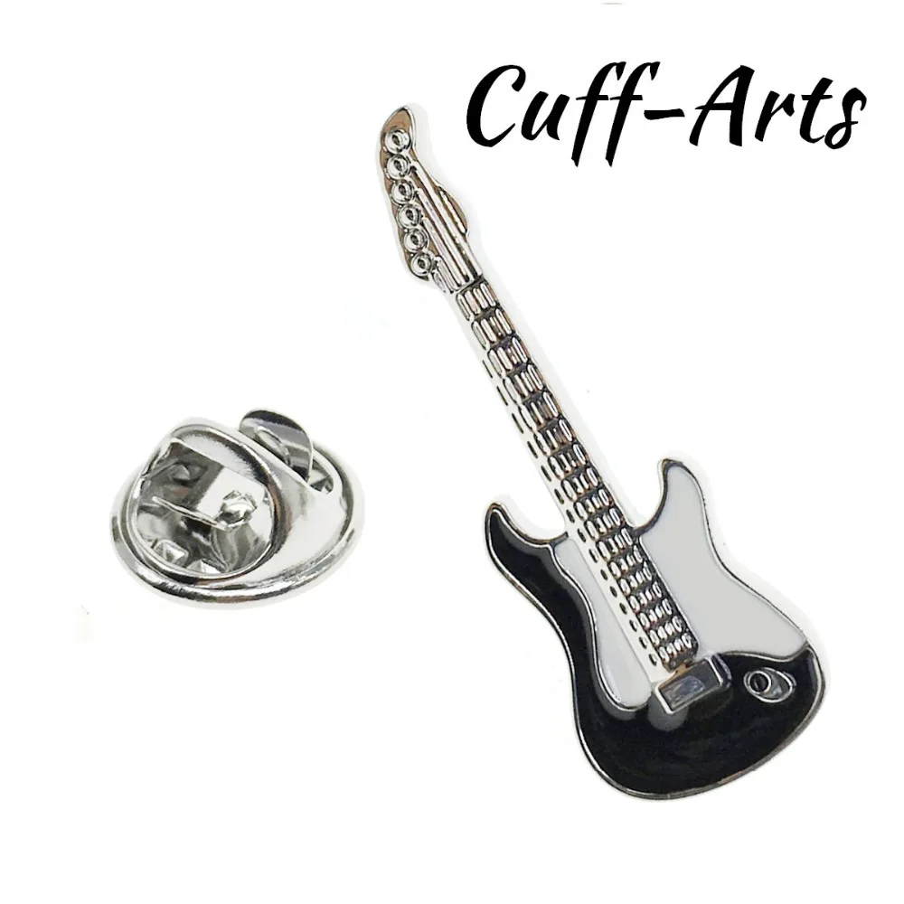 

Cuffarts Men Lapel Pin Badges Black Guitar Lapel Pin 2018 High Quality Men Jewelry Gift Party Trendy Elegant Brooches P10004