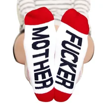 high quality Fun alphabet series Printed Running Socks autumn spring fall new Sports Socks