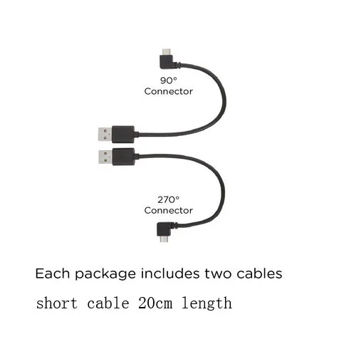 

10pcs X TVPower Micro USB right Angled Cable for Powering Roku Streaming Stick Freeshipping