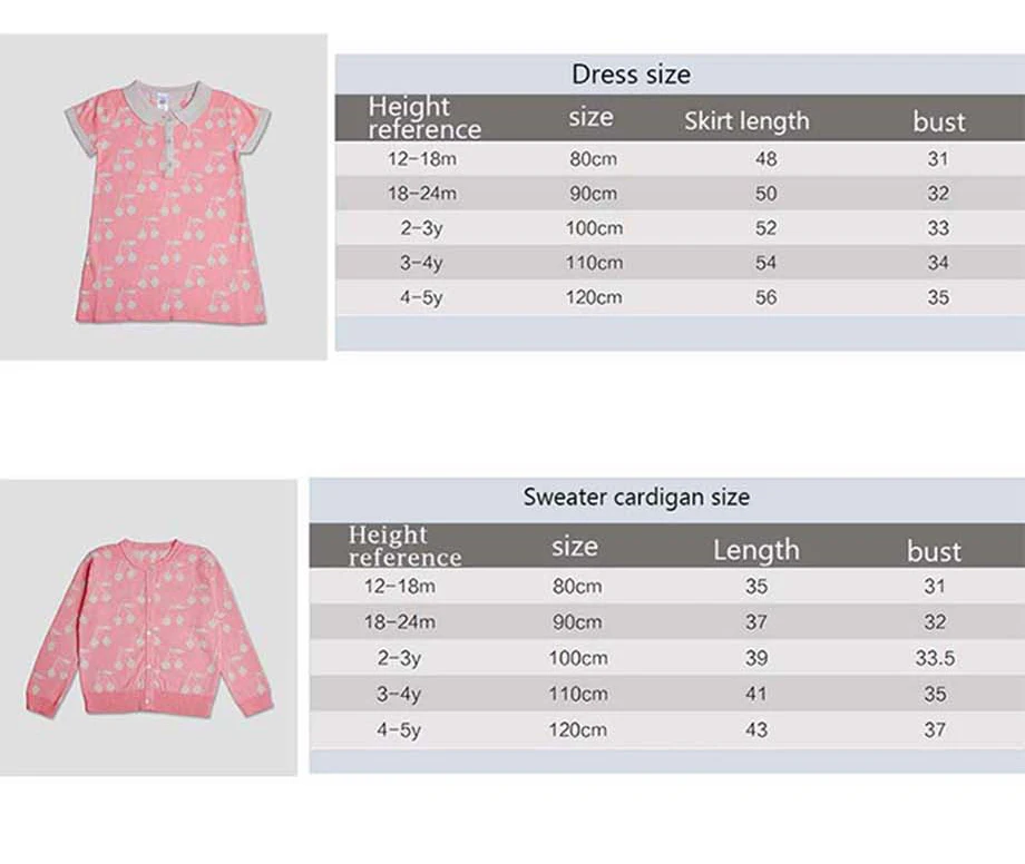 Г. Осенние платья для девочек; вязаный свитер для маленьких девочек; вязаное платье с вишнями для девочек; летний хлопковый милый розовый кардиган для маленьких детей