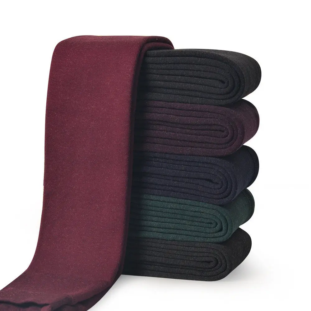 

Girls Winter Warm Fleece Lined High Waist Thick Leggings Double Flannel Colorful