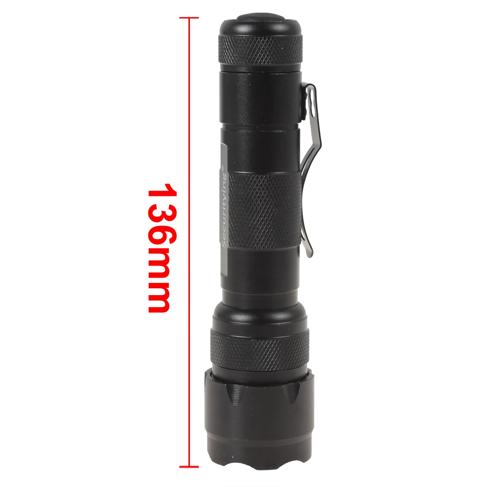 SecurityIng 502B Mini LED Infrared Night Vision Red Light Portable Flashlight 18650 for Outdoor / Camping / Hiking