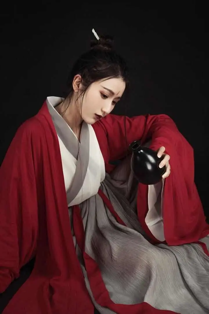 Feminino hanfu dança folclórica chinesa traje do