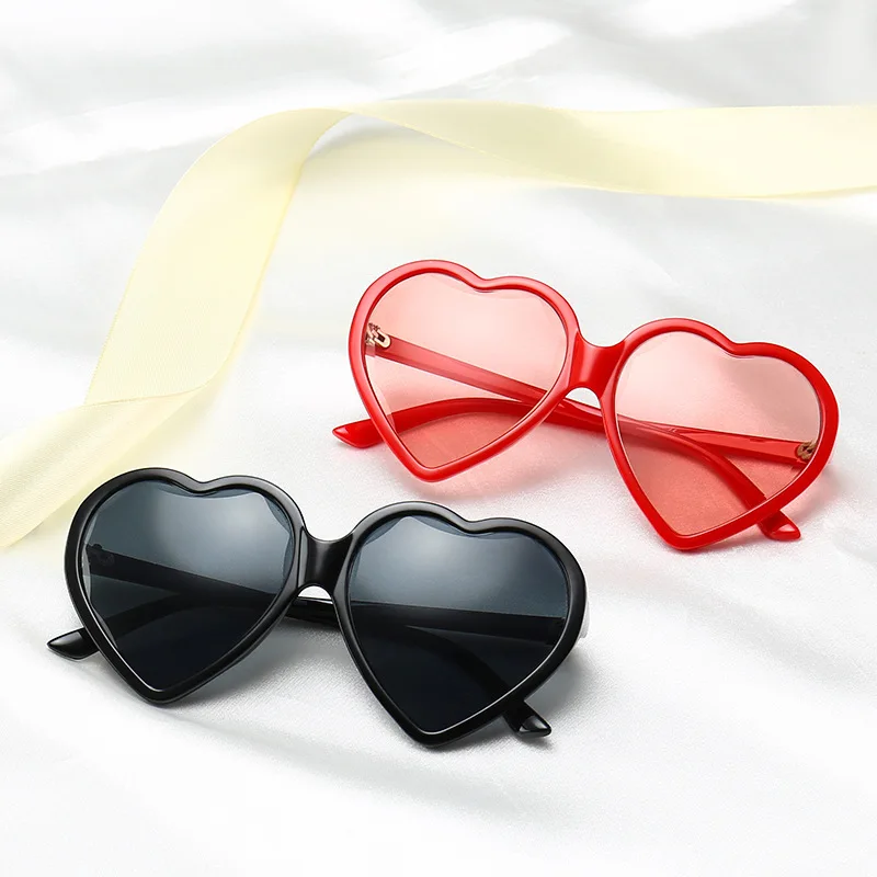 Высокое качество, модные женские солнцезащитные очки в форме сердца, брендовые дизайнерские трендовые, негабаритная оправа, сексуальные милые Солнцезащитные очки, UV400
