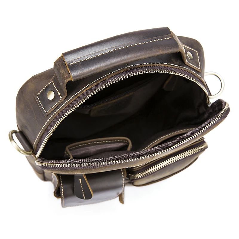 COMFORSKIN Bolsa Masculina Premium Genuine Crazy Horse Leather Guaranteed 2018 European American Men Messenger Bags Hot Sales