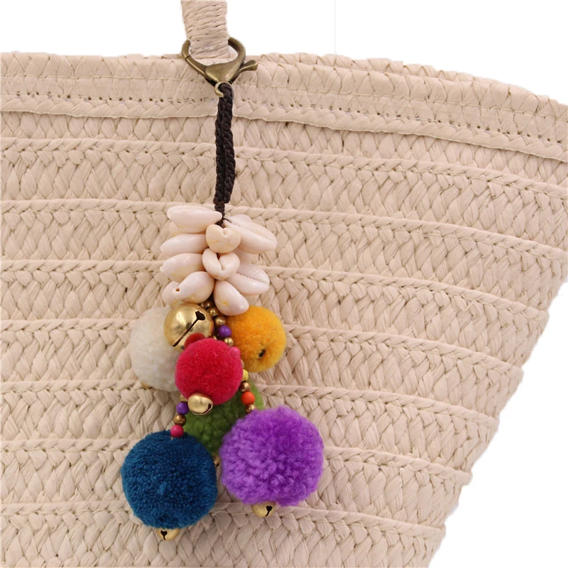 

1pc Handmade Jewelry Keychain Shells Tassel Pendant Charm Key Chains Bohemian Accessories Gift For Women Girl
