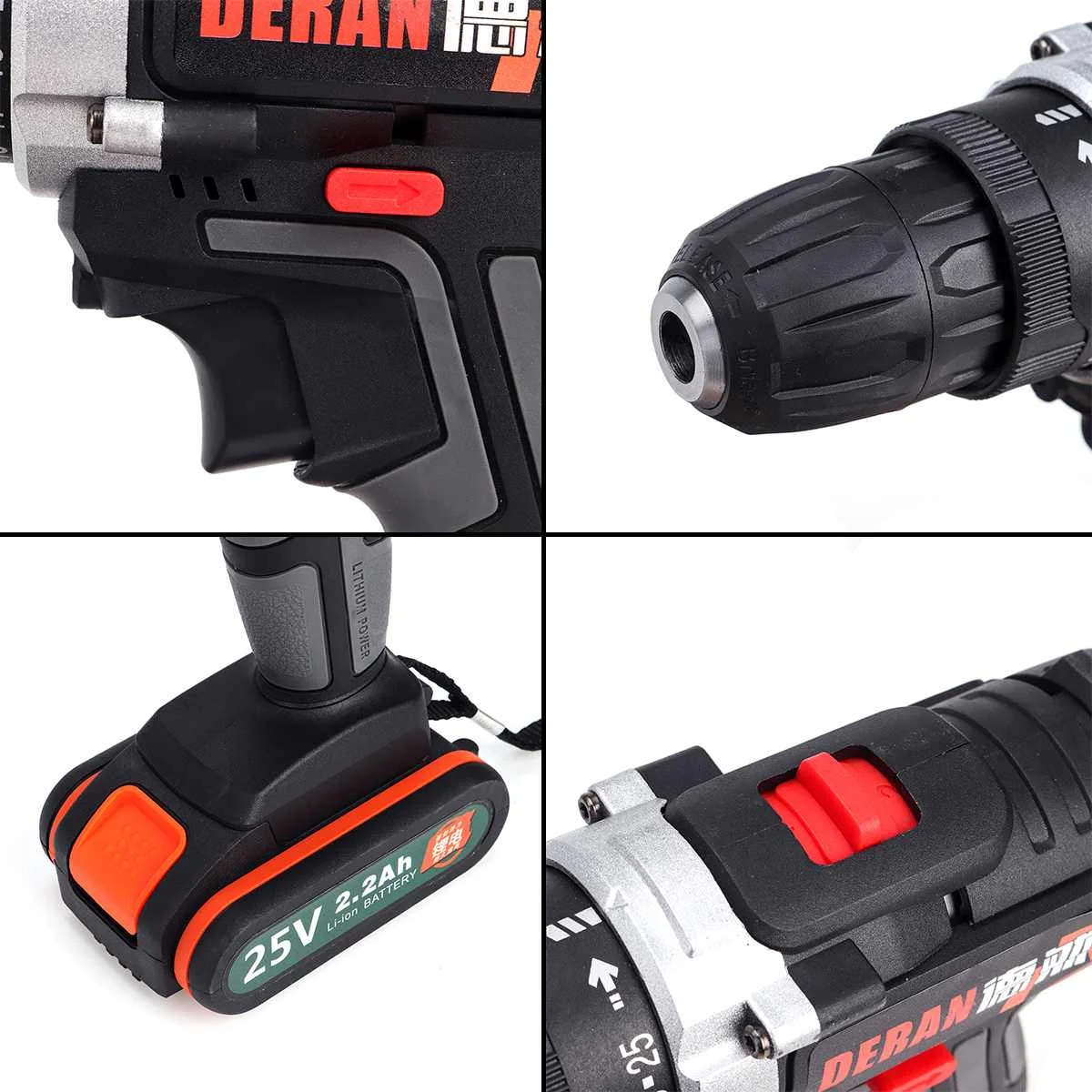 25V Cordless Electric Screwdriver Impact Driver 3/8'' Rechargeable Li-ion Batteries Drill Install Home Power Tools Double Speed 25V Cordless Electric Screwdriver Impact Driver 3/8'' Rechargeable Li-ion Batteries Drill Install Home Power Tools Double Speed