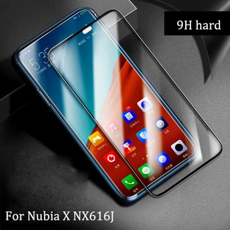 

1PCS For Nubia X NX616J Glass Tempered Full Cover Tempered Glass Film For NubiaX Protection Screen Protector Protective Film