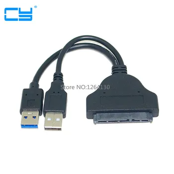 

New High quality USB 3.0 to SATA 22P 2.5" Hard Disk Driver Adapter with USB Power cable- Transfer Rate Up to 5Gb/Sec Max
