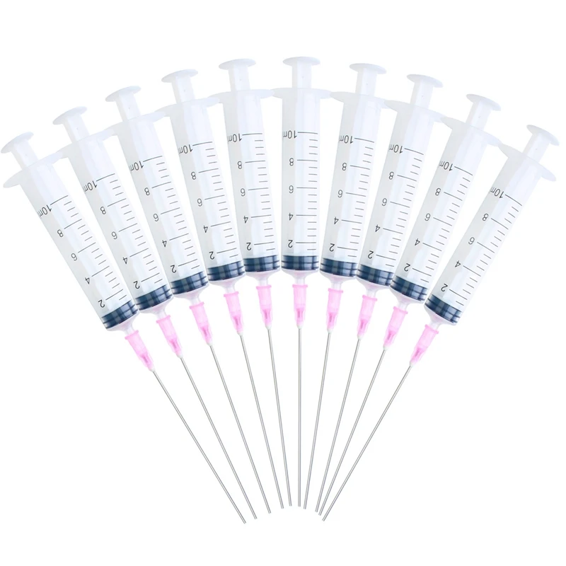 

10pcs Refill Ink Syringe 10ML Adding Tool Blunt Needle For Cartridge CISS